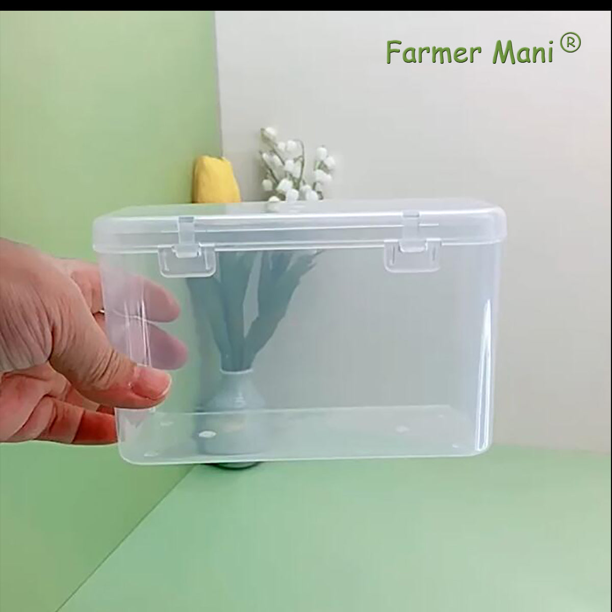 2 Packs Polypropylene Rectangle Storage Containers Box 5.75x2.44x3.7 Inches