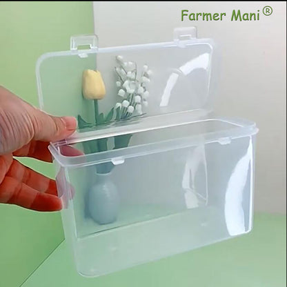 2 Packs Polypropylene Rectangle Storage Containers Box 5.75x2.44x3.7 Inches