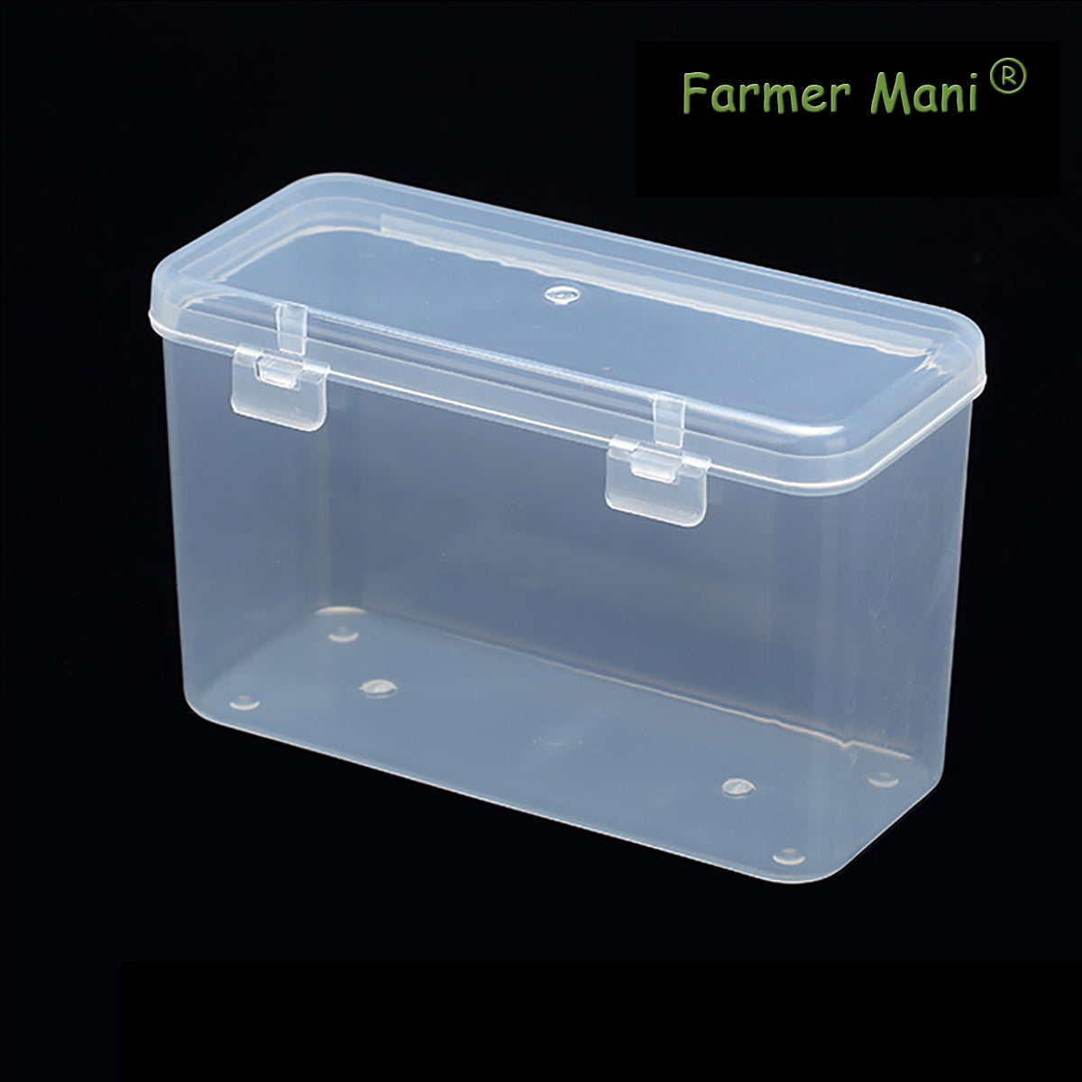 2 Packs Polypropylene Rectangle Storage Containers Box 5.75x2.44x3.7 Inches