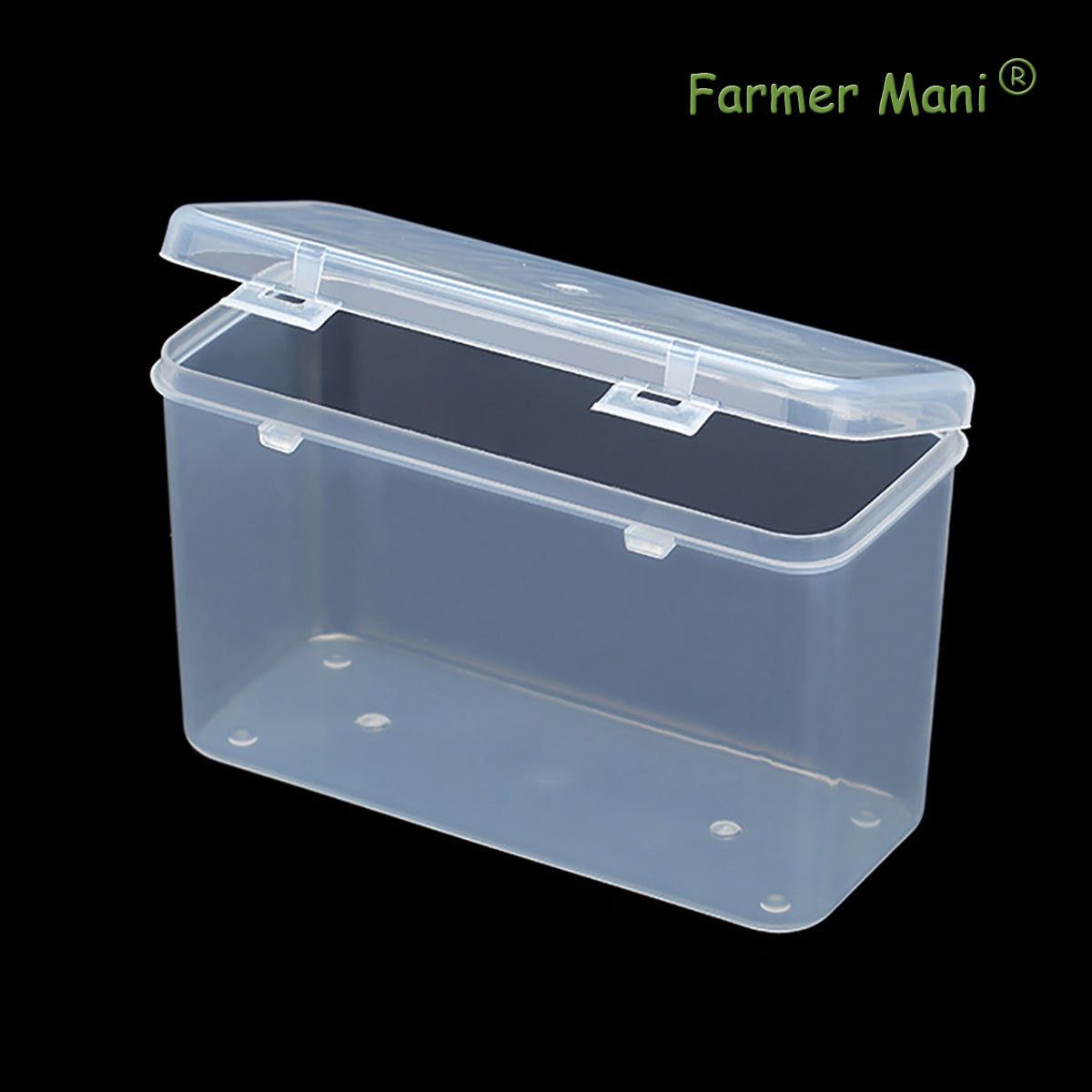 2 Packs Polypropylene Rectangle Storage Containers Box 5.75x2.44x3.7 Inches