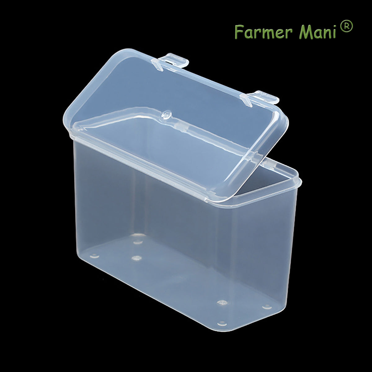 2 Packs Polypropylene Rectangle Storage Containers Box 5.75x2.44x3.7 Inches