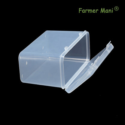2 Packs Polypropylene Rectangle Storage Containers Box 5.75x2.44x3.7 Inches