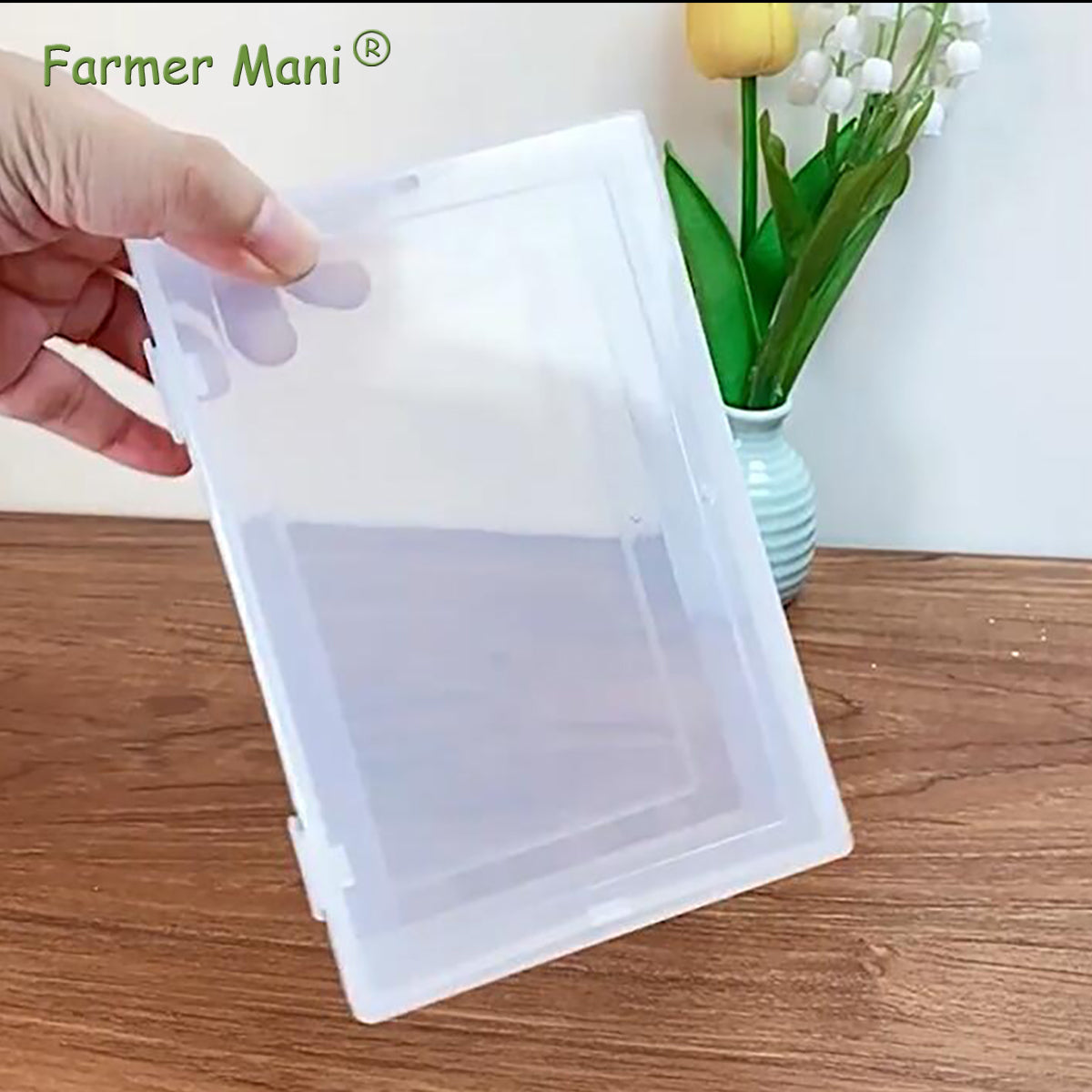 2 Pcs Rectangle Clear Plastic Beads Storage Containers Box (6.22x4.09x2.28inch)