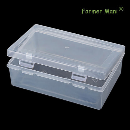 2 Pack Rectangle Small Storage Containers Box 6.5 x 4.17 x 2.28 inch