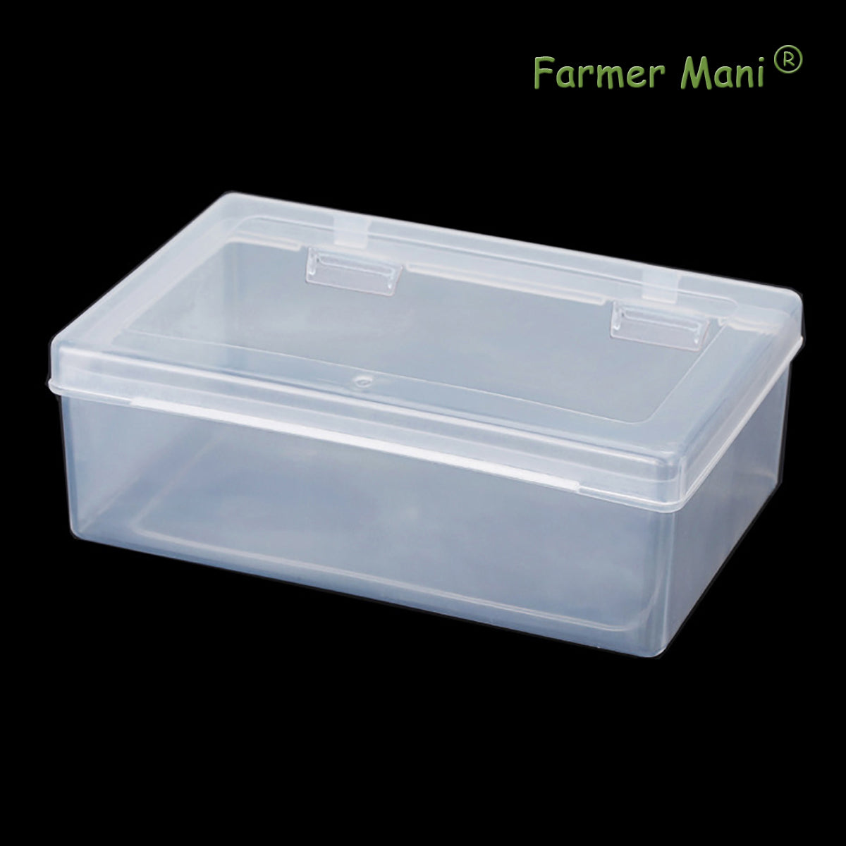 2 Pack Rectangle Small Storage Containers Box 6.5 x 4.17 x 2.28 inch