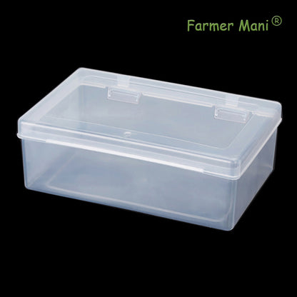 2 Pack Rectangle Small Storage Containers Box 6.5 x 4.17 x 2.28 inch