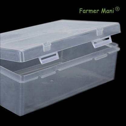 2 Pack Rectangle Small Storage Containers Box 6.5 x 4.17 x 2.28 inch