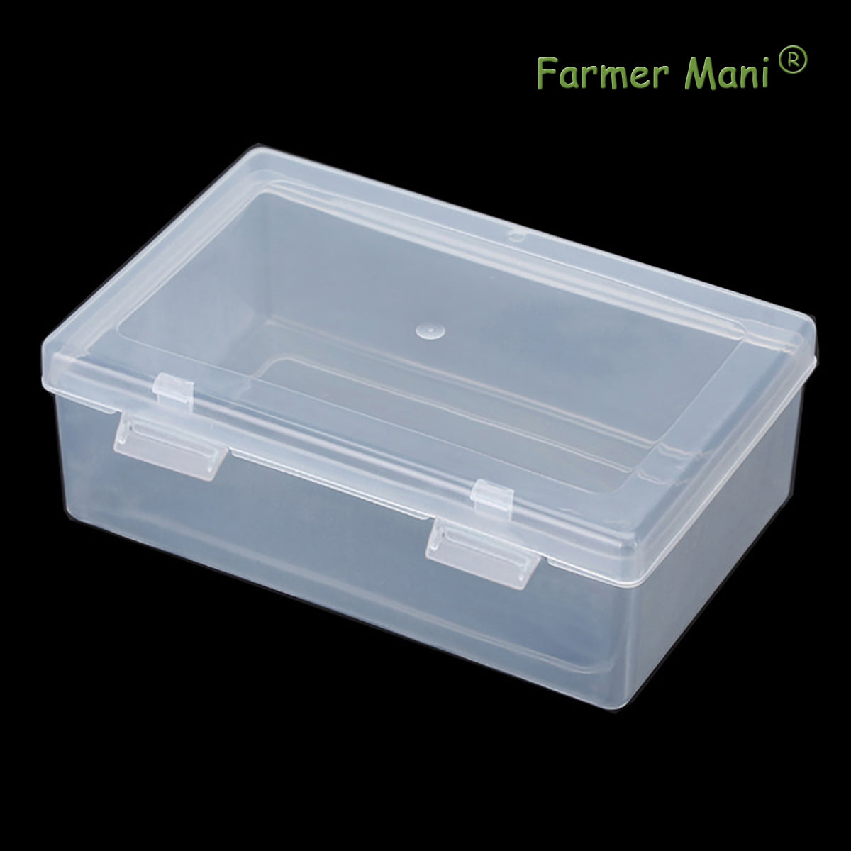 2 Pack Rectangle Small Storage Containers Box 6.5 x 4.17 x 2.28 inch