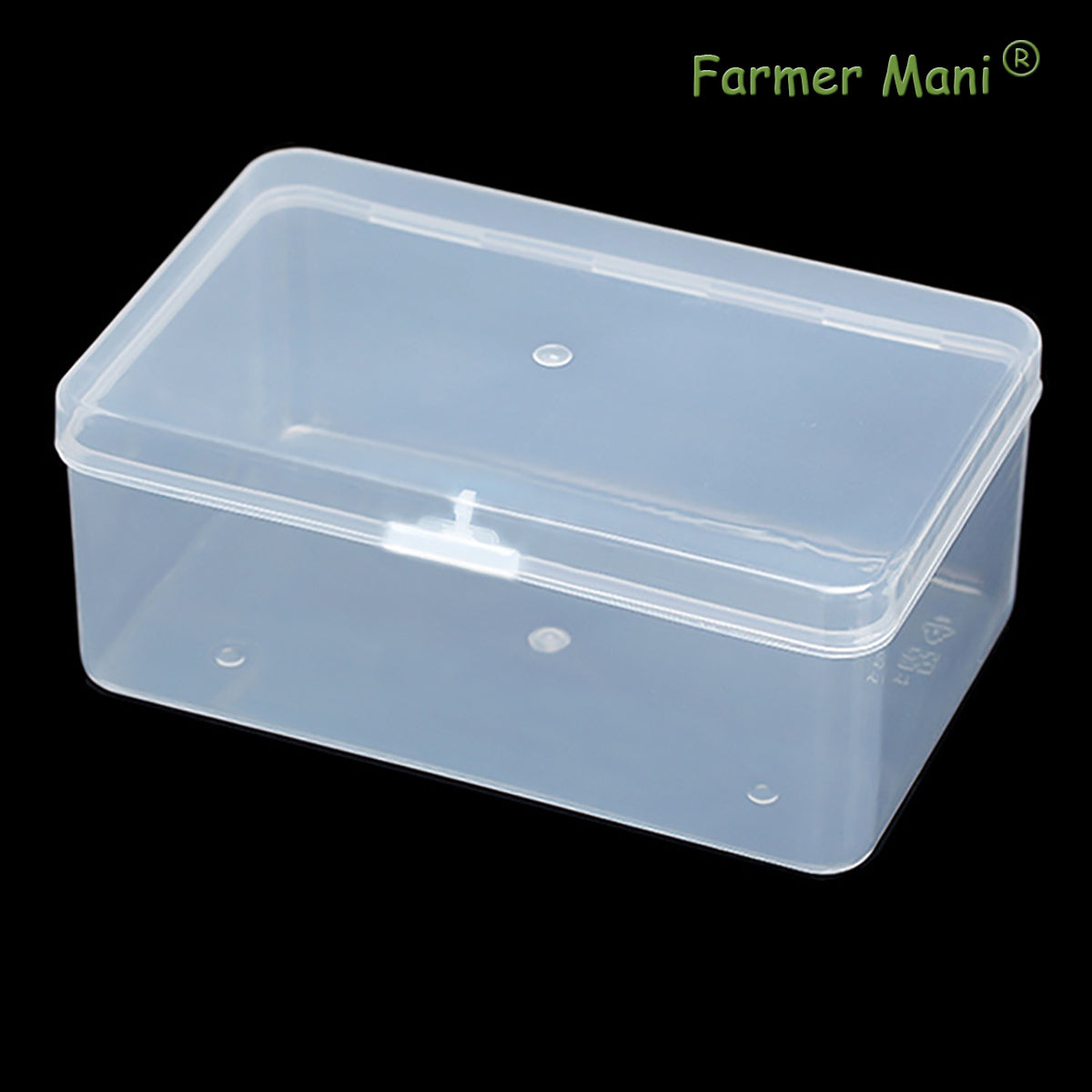 2 Packs Small Transparent Plastic Storage Case (6.69x4.06x2.76 in)