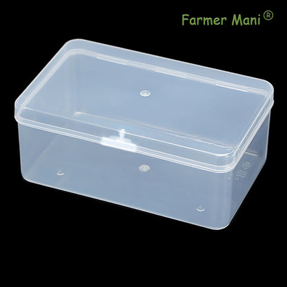 2 Packs Small Transparent Plastic Storage Case (6.69x4.06x2.76 in)