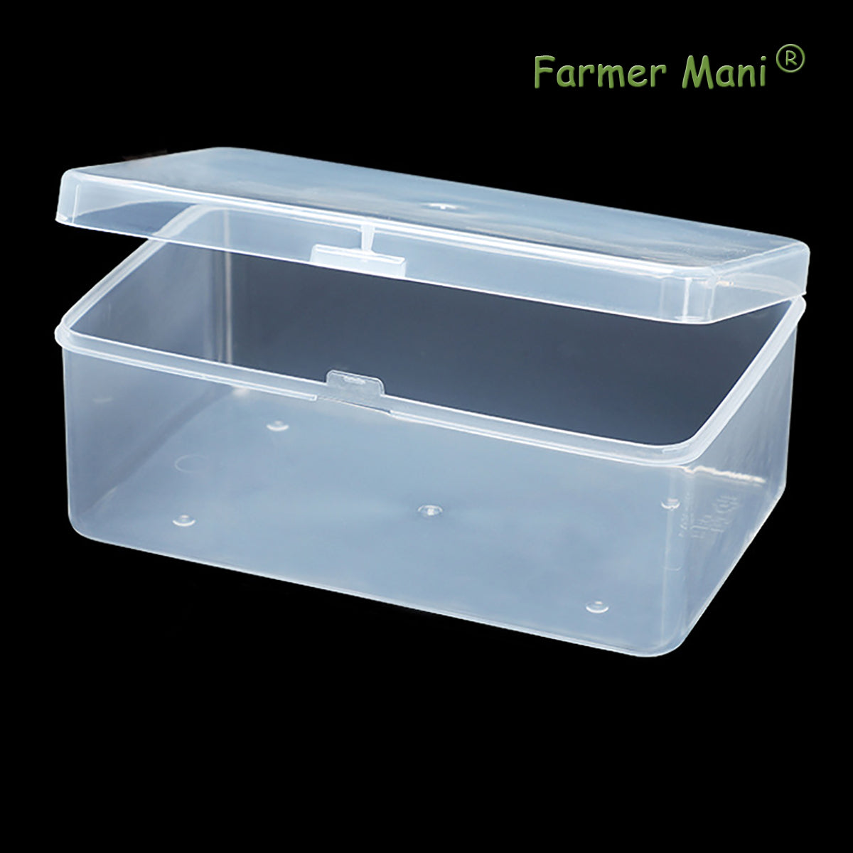 2 Packs Small Transparent Plastic Storage Case (6.69x4.06x2.76 in)