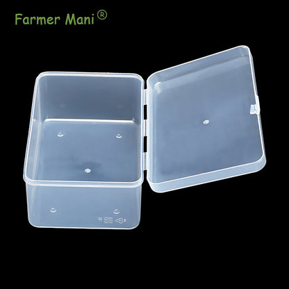 2 Packs Small Transparent Plastic Storage Case (6.69x4.06x2.76 in)