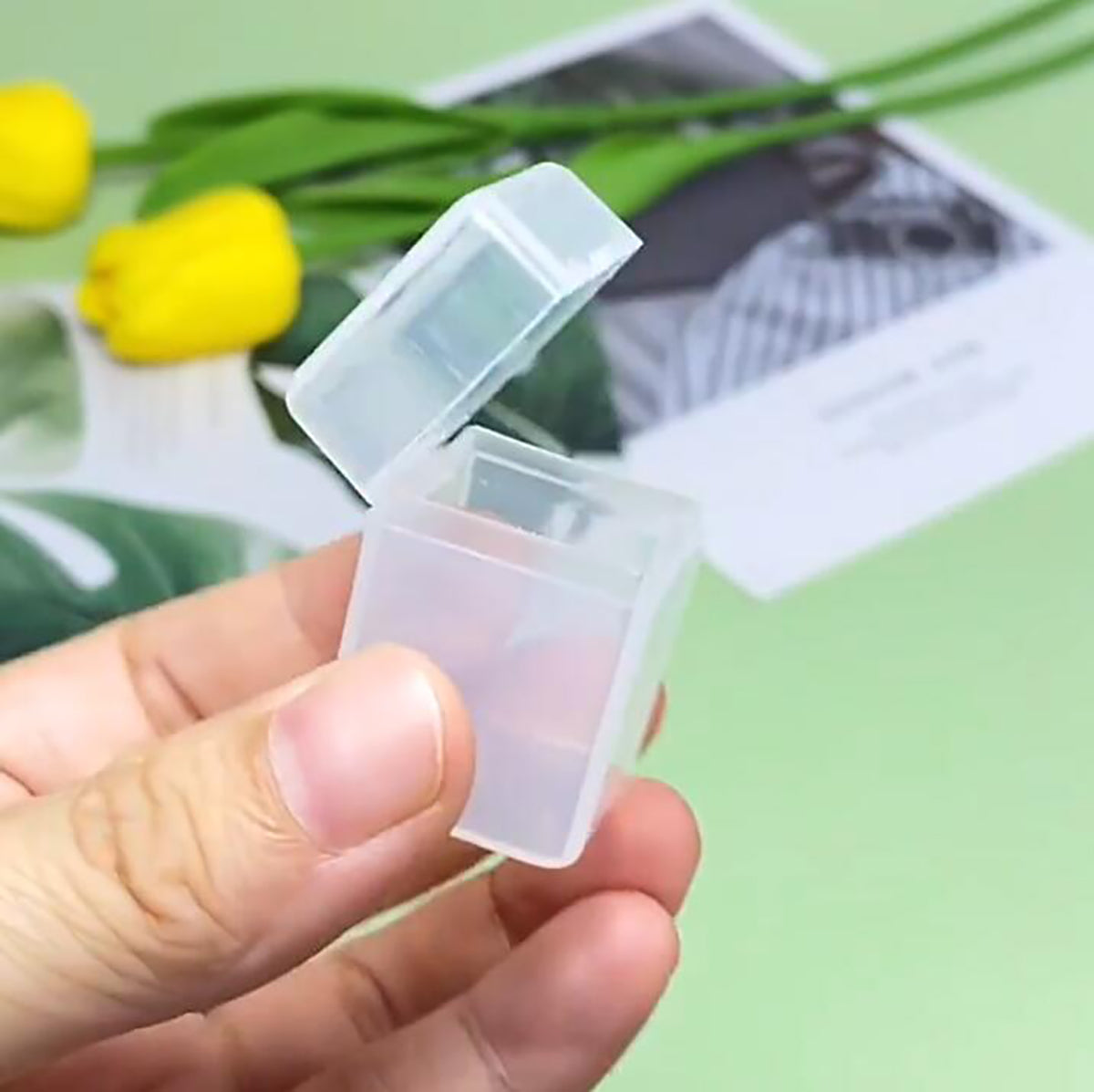 12 Pcs Square Bead Organizers (0.98 x 0.95 x 1.38 Inch)