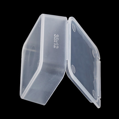 12 Pcs Square Bead Organizers with Lid (1.54 x 1.54 x 0.59 inch)