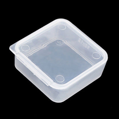 12 Pcs Square Bead Organizers with Lid (1.54 x 1.54 x 0.59 inch)