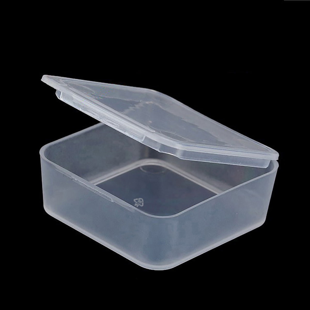 Square Mini Plastic Storage Containers (1.54 x 1.54 x 0.63 inch), 12 Pack