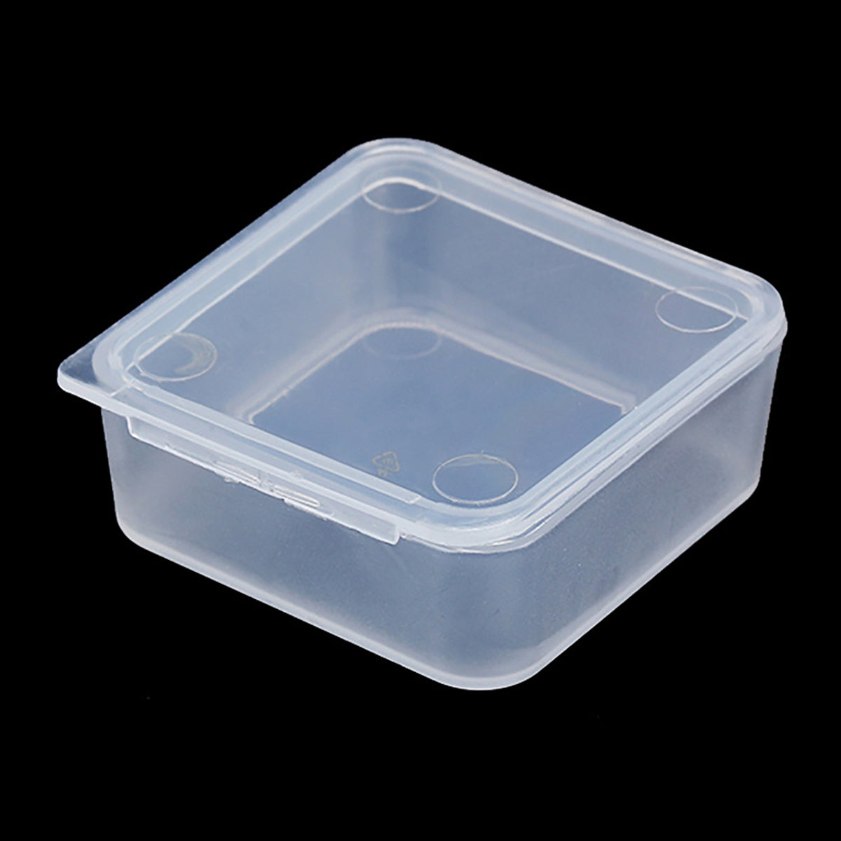 Square Mini Plastic Storage Containers (1.54 x 1.54 x 0.63 inch), 12 Pack