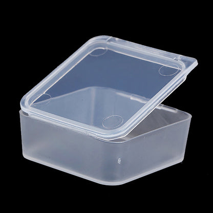 Square Mini Plastic Storage Containers (1.54 x 1.54 x 0.63 inch), 12 Pack
