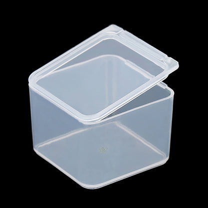 12 Pack Clear Square Craft Supply Case (1.58 x 1.58 x 1.1 Inch)