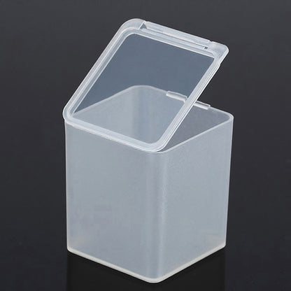 12 PCS Square Plastic Clear Storage Containers Box (1.58 x 1.58 x 1.85 Inch)