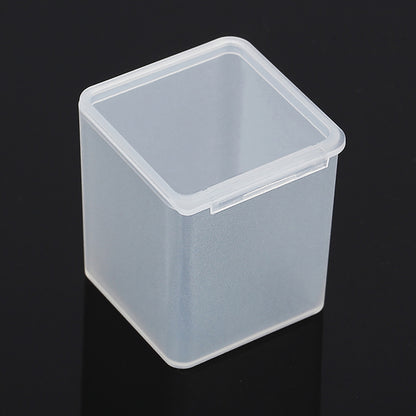 12 PCS Square Plastic Clear Storage Containers Box (1.58 x 1.58 x 1.85 Inch)