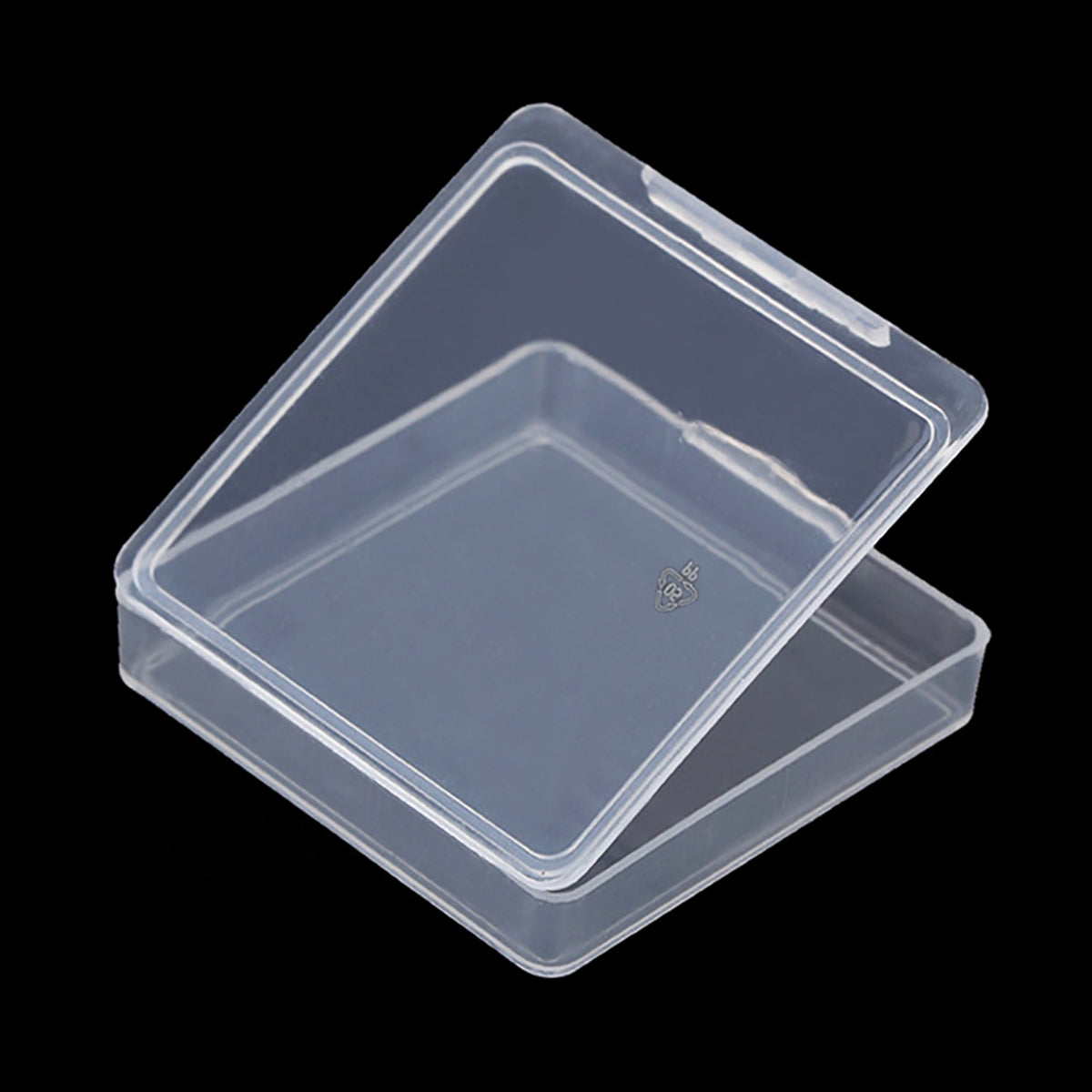 12 Pieces Square Clear Plastic Storage Containers (1.85 x 1.85 x 0.32 inch)