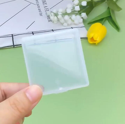 12 Pack Clear Square Plastic Beads Storage - 2.13 x 2.09 x 0.67 Inch