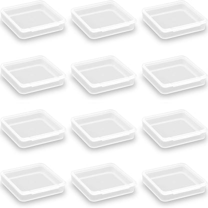 Square Clear Craft Supply Case (2.13 x 2.13 x 0.47 Inches)