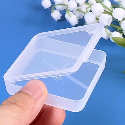 Square Clear Craft Supply Case (2.13 x 2.13 x 0.47 Inches)