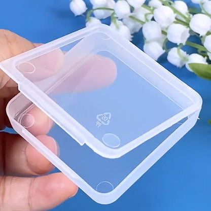 Square Clear Craft Supply Case (2.13 x 2.13 x 0.47 Inches)