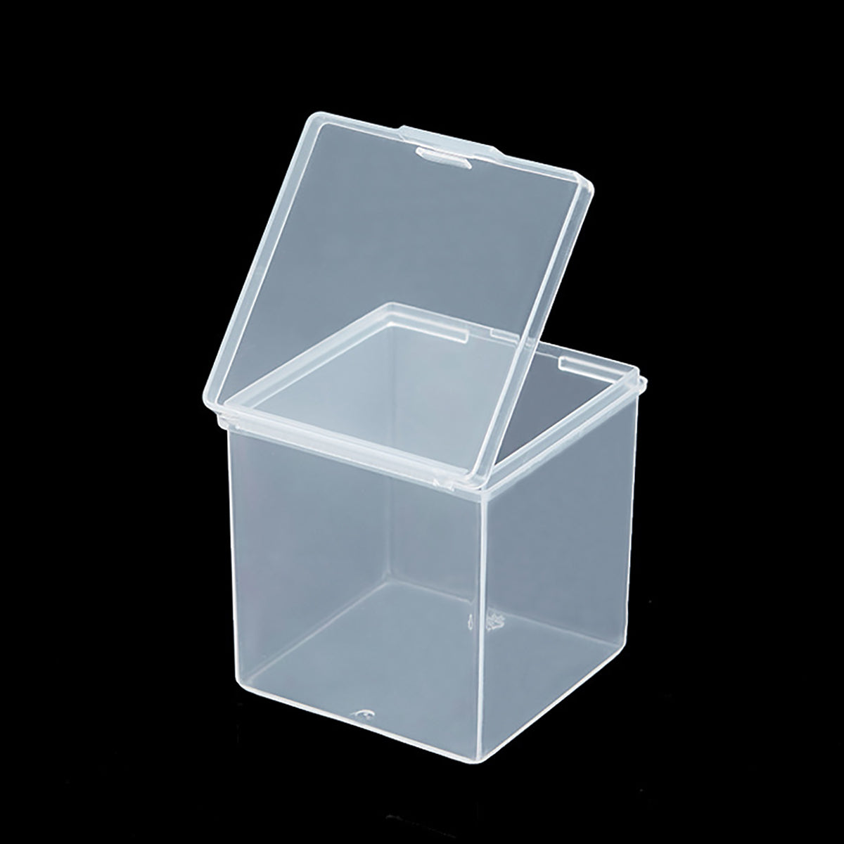 12 Pcs Square Clear Plastic Beads Storage Containers Box (2.05 x 2.05 x 2.28 Inch)