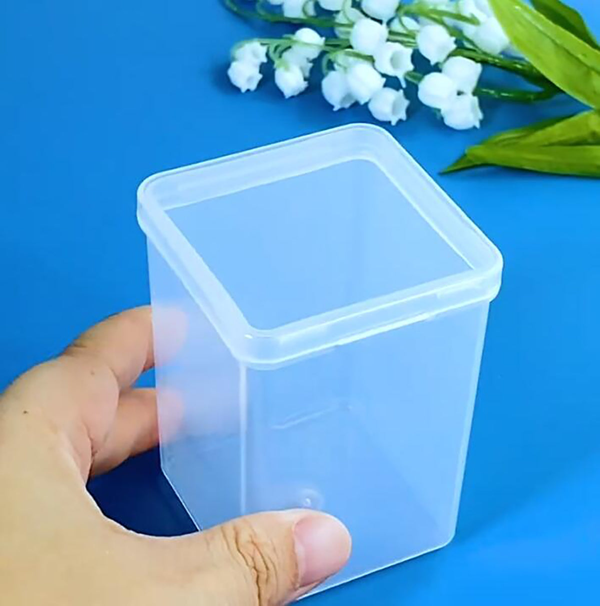 Square Clear Plastic Storage Containers (2.05 x 2.05 x 3.19 inch)