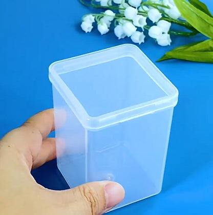 Square Clear Plastic Storage Containers (2.05 x 2.05 x 3.19 inch)