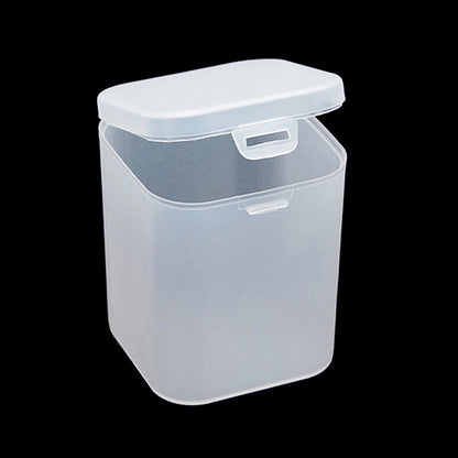6 Pack Matte Plastic Clear Storage Containers Boxes, 2.6 x 2.6 x 3.35 Inch