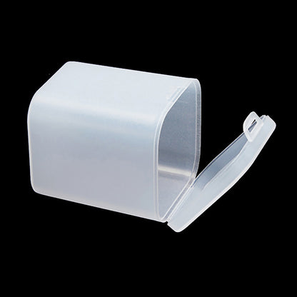 6 Pack Matte Plastic Clear Storage Containers Boxes, 2.6 x 2.6 x 3.35 Inch