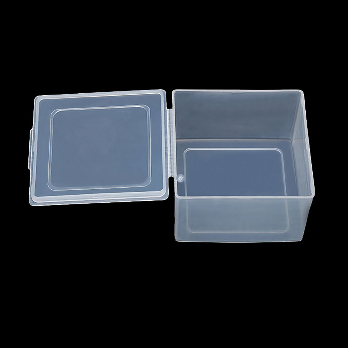 12Pcs Square Small Plastic Containers with Lid (3.15 x 3.15 x 2.01 inch)