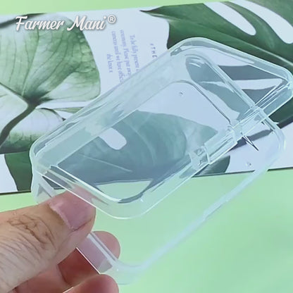12 Pieces Clear Plastic Box Containers (3.27 x 2.13 x 1.02 inch)