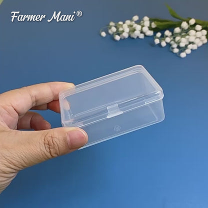 12 Pcs Rectangle Clear Craft  Supply Case (2.99 x 2.05 x1.18 inch)