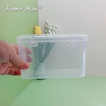 2 Packs Polypropylene Rectangle Storage Containers Box 5.75x2.44x3.7 Inches