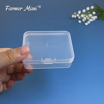 12 Pack Rectangle Small Plastic Containers (2.84 x 2.21 x 0.95 Inch)