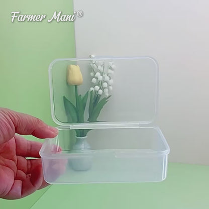 12 pcs Clear Plastic Box Containers (4.65" x 2.84" x 1.38 inch)