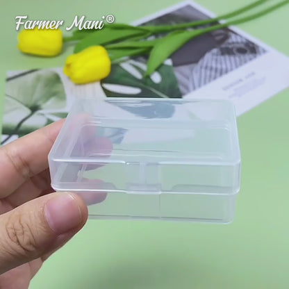 12 PCS Rectangle Plastic Clear Storage Containers Box (2.76 x 1.67 x 1.14 Inch)