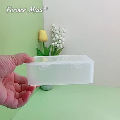 Clear Plastic Storage Containers Box with Lid (5.04x3.5x1.69 inch, 2 Pack)
