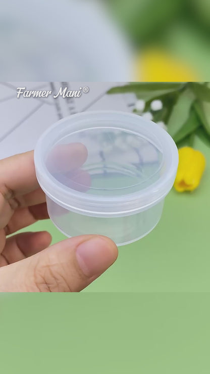 12 Pack 1.01 oz Round Plastic Containers
