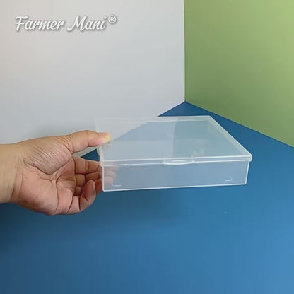 2 Packs Small Plastic Storage Containers (6.22x5.35x1.42 in)